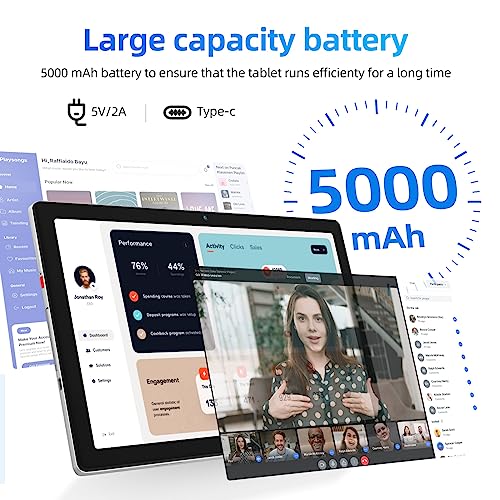 HiGrace 10" Android 13 Tablet, 6GB+64GB, 5000mAh, Silver