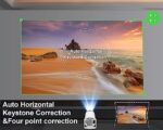 Mini 4K 1080P WiFi6 BT5.0 Android 11 Projector (White)