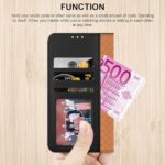 iCatchy Leather Wallet Case for Samsung Galaxy A15 (Black)
