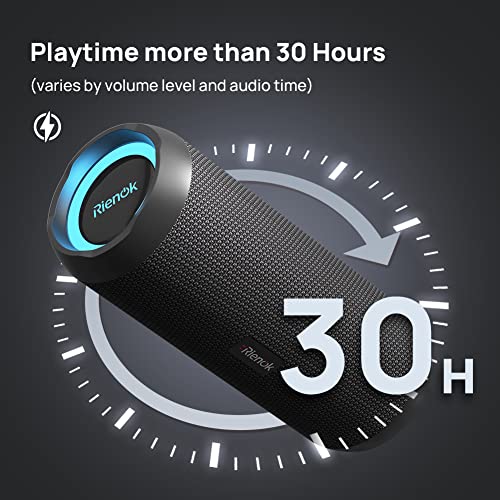 RIENOK 30W IPX7 Waterproof Bluetooth 5.3 Speaker