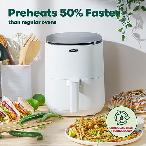 BELLA 3L Touchscreen Air Fryer & Multicooker, 1400W, White