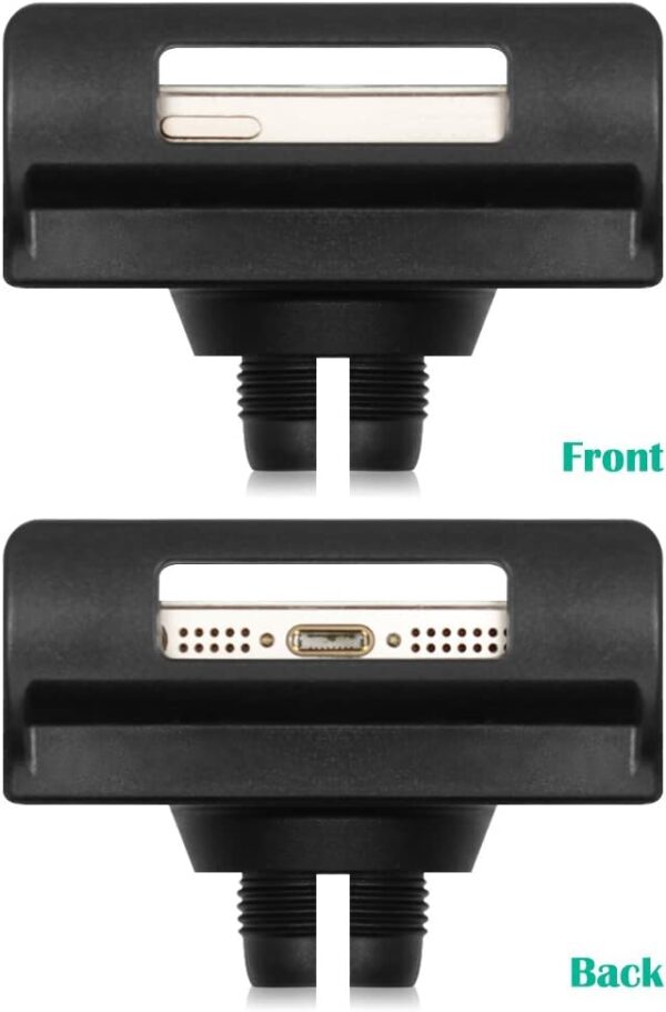 Gooseneck Tablet & Phone Holder, Adjustable, 10-28 cm (Black)