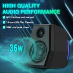 Sanyun SW209 36W 3D Surround PC Speakers, RGB, Bluetooth
