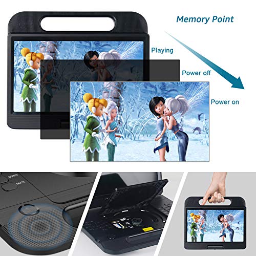 FANGOR 30cm Portable Blu Ray DVD Player with HDMI, USB/SD