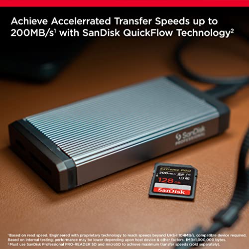 SanDisk 128GB Extreme PRO SDXC Card, 200 MB/s, V30, UHS-I