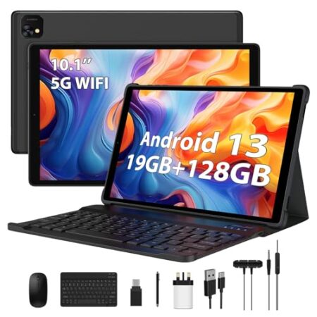 FLYCOAY 10" Android 13 Tablet, 5G, 19GB+128GB, 8000mAh, FHD