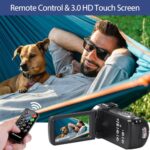 4K 48MP Video Camera with IR Night Vision, 18X Zoom, 32GB SD