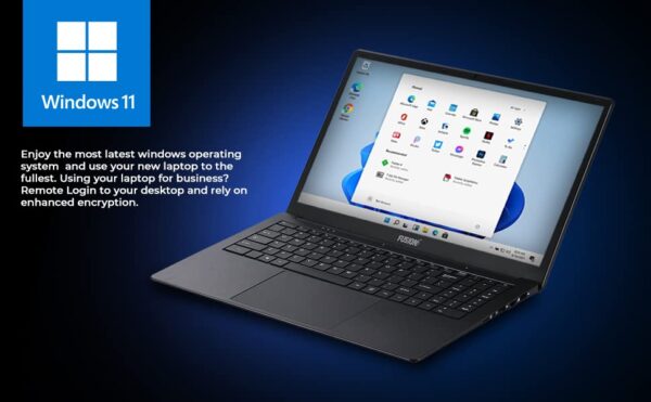 15.6" S15 N2 FHD Win 11 Pro Slim Laptop - Intel N4020, 4GB RAM, 128GB Storage