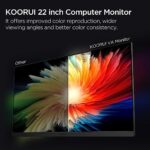 KOORUI 55cm FHD Monitor, 100Hz, 4ms, VA, Adaptive Sync