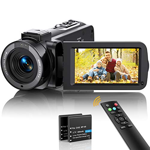 FHD 1080P 36MP Video Camera with IR Night Vision & Remote