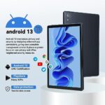 XCX 25.4cm Tablet Android 13, 8GB RAM 128GB ROM, Black