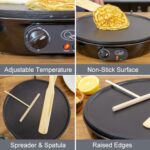 Quest Electric Pancake & Crepe Maker | 30cm Non-Stick Surface