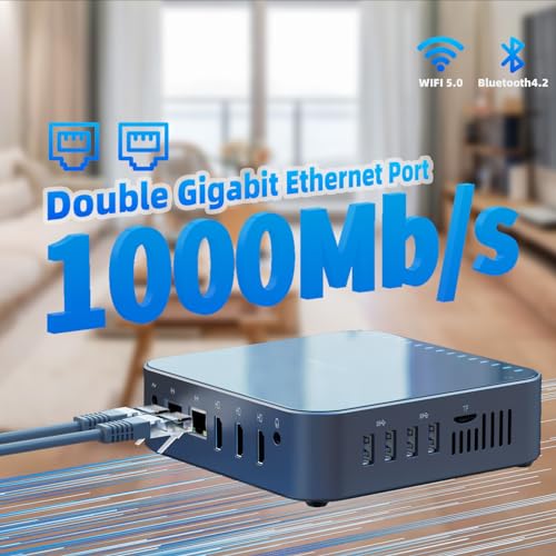 DreamQuest Mini Desktop PC, Intel N95, 16GB RAM, 512GB SSD