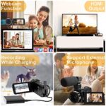 FHD 1080P 36MP Video Camera with IR Night Vision & Remote