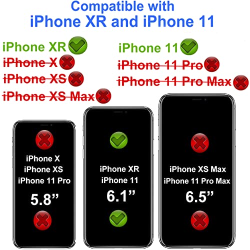 4youquality 4-Pack Screen Protector for iPhone 11/XR 6.1cm
