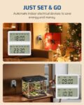 DEWENWILS Digital Lamp Timer Plug, 20 Weekly Settings (2 Pack, 13A/3200W)