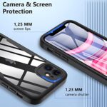 OWKEY iPhone 11 Case 15.5cm, 360° Full Body Protection (Black)