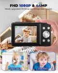 Nsoela 44MP FHD Vlogging Camera, 16X Zoom, Black