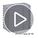 Wonderdry Cotton Tea Towels Pack of 10 (Black)