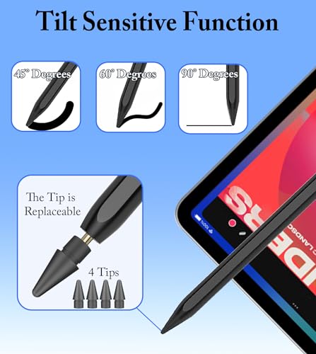 Active Stylus Pen for iPad (2018-2023) - Black