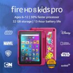 Amazon Fire HD 8 Kids Pro, 8" HD, 32GB, 2022, Rainbow Universe