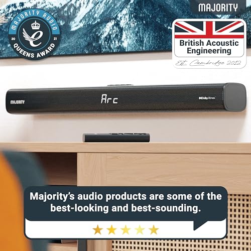 MAJORITY 2.1.2 Dolby Atmos Soundbar | 160W | Bluetooth | HDMI