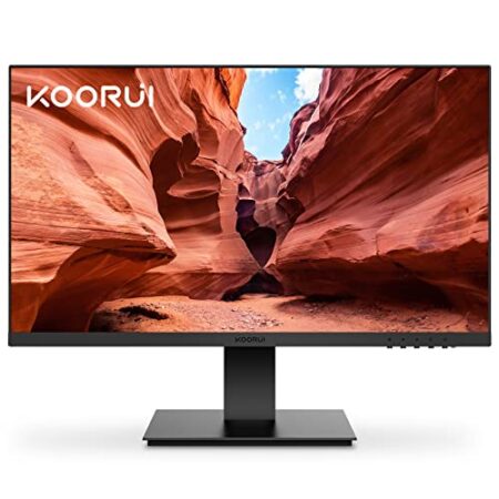 KOORUI 60.5 cm FHD Monitor, 75Hz, VA, Low Blue Light, Black