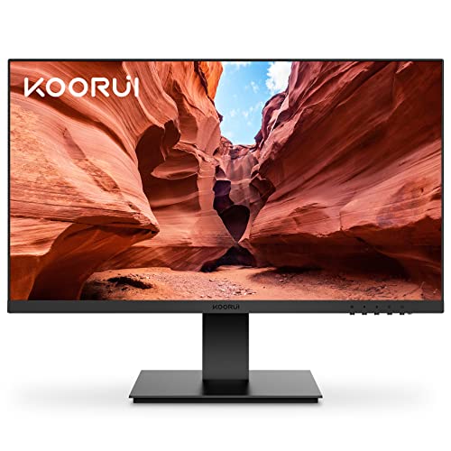 KOORUI 60.5 cm FHD Monitor, 75Hz, VA, Low Blue Light, Black