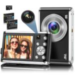 4K Autofocus Digital Camera, 48MP, 32G SD, 2.8" Screen, Black