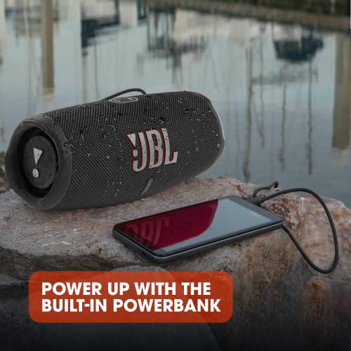 JBL Charge 5 - Portable Bluetooth Speaker, IP67, 20h, Black