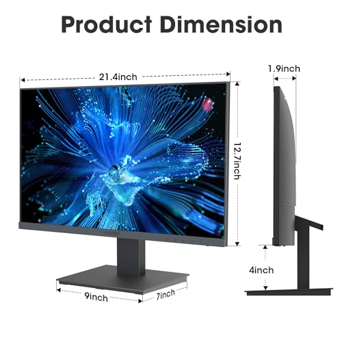 KOORUI 60.5 cm FHD Monitor, 75Hz, VA, Low Blue Light, Black
