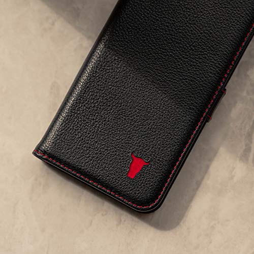 TORRO Leather Wallet Case for iPhone X/XS (Black)