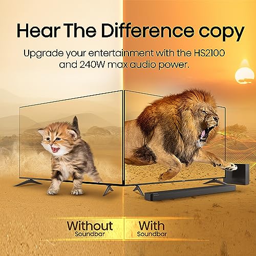 Hisense 2.1 CH 240W Soundbar - DTS Virtual X, Subwoofer