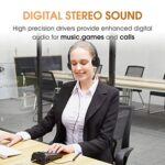 USB Headset with Mic, 3.5mm/USB, Noise Cancelling