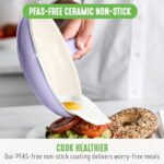 GreenLife Ceramic Nonstick 16-Piece Cookware Set, Lavender