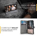 Snakehive iPhone 14 Plus Leather Wallet Case (Teal)