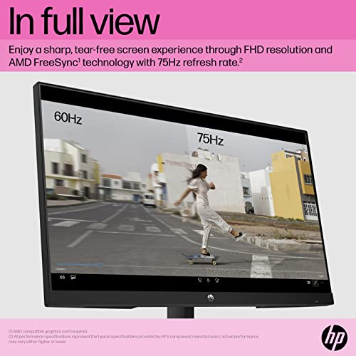 HP 60.5 cm FHD Monitor - V24ie G5, 75Hz, HDMI/VGA/DP, Black