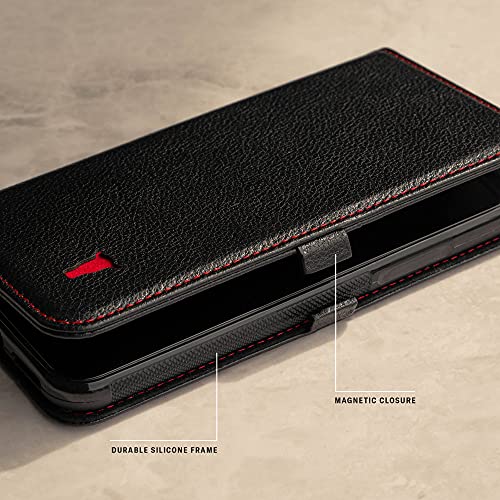 TORRO Leather Wallet Case for iPhone X/XS (Black)