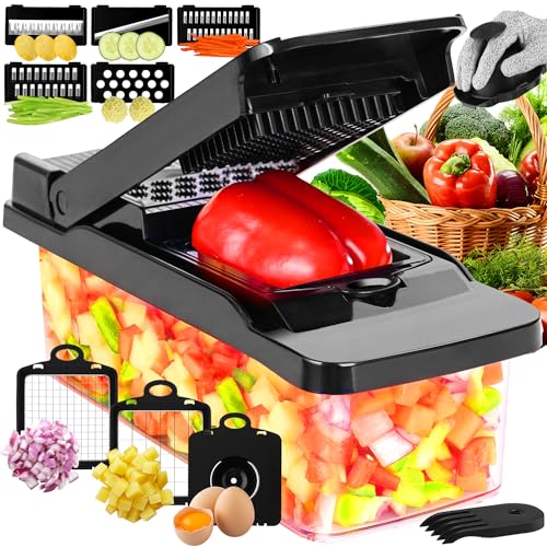 Pro Vegetable & Onion Chopper, Mandoline Slicer Dicer