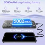 UMIDIGI G5A 2024, 6.52" 8GB+64GB, 5000mAh, 13+5MP, 4G, Black
