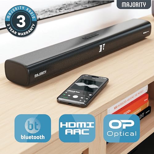 MAJORITY 2.1.2 Dolby Atmos Soundbar | 160W | Bluetooth | HDMI