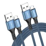 Micro USB Cable 2m 2-Pack Fast Charging Nylon for Android