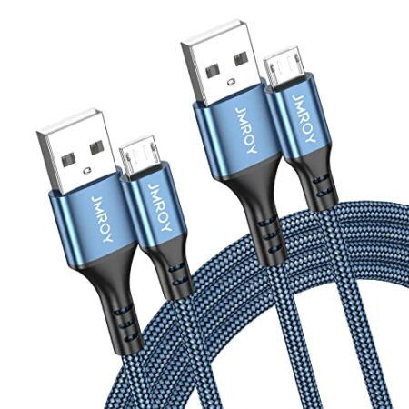 Micro USB Cable 2m 2-Pack Fast Charging Nylon for Android
