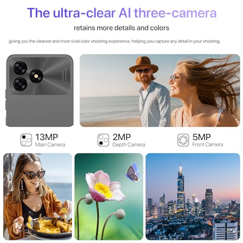UMIDIGI G5A 2024, 6.52" 8GB+64GB, 5000mAh, 13+5MP, 4G, Black