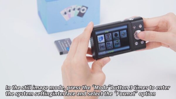 Digital Camera, 48MP 2.7K HD, 2.8" Screen, 16X Zoom, Black