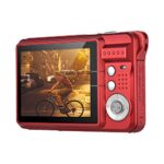 Andoer Digital Camera, 2.7cm LCD, 8X Zoom, 2 Batteries, Red