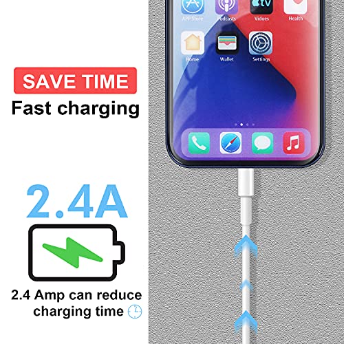 2 Pack Apple MFi Certified 1m iPhone Charger Cables