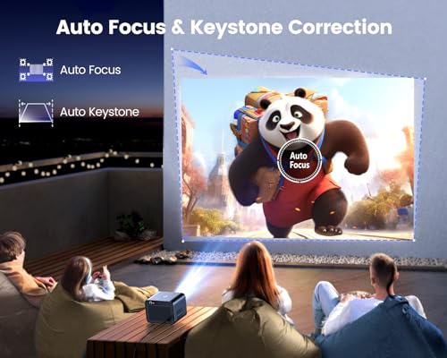 Netflix & Dolby Audio 26000 Lumen Smart Projector, 1080P, 4K