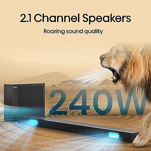 Hisense 2.1 CH 240W Soundbar - DTS Virtual X, Subwoofer