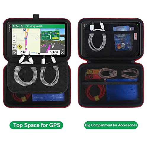 BOVKE Hard GPS Case for 15-18 cm Sat Nav, Black
